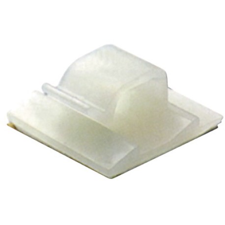 254323MV | Клипса самоклеящаяся для кругл.кабеля,(акрил.состав),белая,12,3х8х12