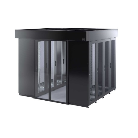 RBIC220817 | Холодный коридор, шириной 1200мм, высотой 2120, глубиной шкафов 800мм и глубиной коридора 1,7 м, с автоматическими дверями, и задней панелью-1