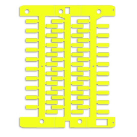 NUT12Y | Маркировка для провода, жесткая, для трубочек. 4х12мм. Желтая