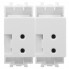 4400542 | USB зарядное устройство модульное, "Avanti", "Белое облако", 2 модуля