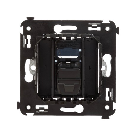 4402403 | USB 2.0 розетка одинарная в стену, тип А-А, Avanti, Черный квадрат-2