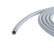 Металлорукав DN 35мм в герметичной ПВХ изоляции, Dвн 35,0 мм, Dнар 41,0,25 м, цвет серый