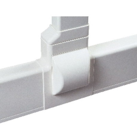 AIR10047 | Тройник для плинтусного короба 100х40 мм с отводом на короб 90х40 мм, белый