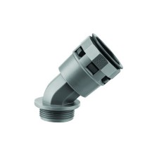 Муфта 45 грд. труба-коробка DN 48 мм, М50х1,5, полиамид, цвет черный