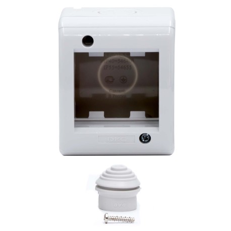 54640 | Модульная настен. коробка для эл/устан. изделий VIVA, IP40, 2мод.