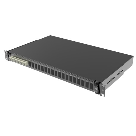 RNFP50DLCU6 | Оптическая полка выдвижная 1U с адатерами 6 х duplex LC ОМ2 в комплекте с лицевой панелью, пигтейлами, сплайс-кассет(ой/ами) и гильзами КДЗС