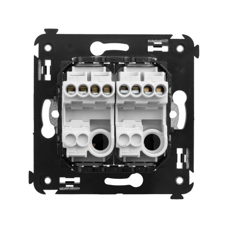 4400154 | Кнопка двухклавишная в стену, Avanti, Белое облако-2