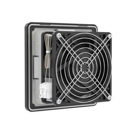 R5RV12024B | Вентилятор с фильтром RV 50 м3/ч, 24 В DC, 150x150 мм, IP54, RAL9005-1