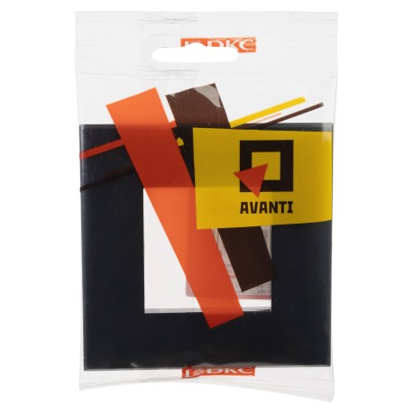 4402902 | Рамка ARTLEBEDEV, "Avanti", "Черный квадрат", 2 модуля-4