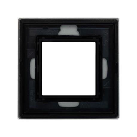 4404822 | Рамка из натурального стекла, ,"Avanti", светло-серая, 2 модуля-2