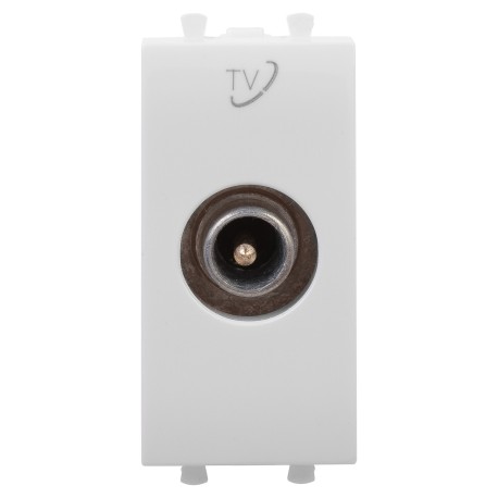 4400511 | Розетка TV проходная модульная, "Avanti", "Белое облако", 1 модуль