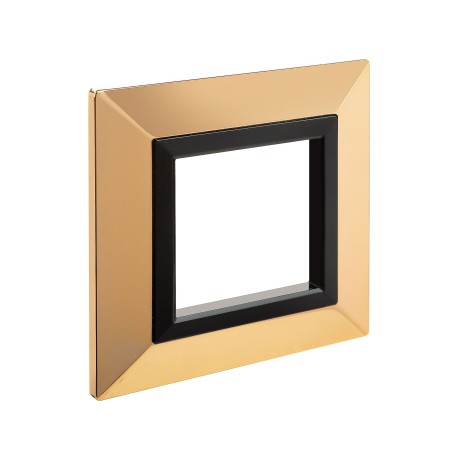 4408852 | Рамка из металла, "Avanti", золотая, 2 модуля-1