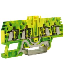 HTE.2/2+2, зажим для заземления, 2 ввод/2 вывода, 2,5 кв.ммжелто-зеленый