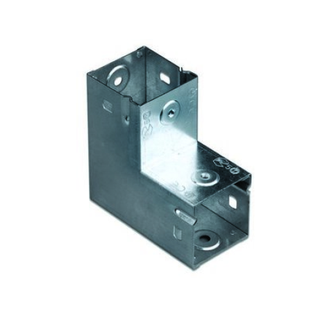 39001ZL | Угол глухой вертикальный вверх 90°, 50х50, 0.8мм, цинк-ламельное