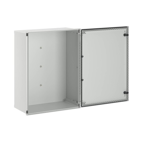 CN50863 | Цельный навесной шкаф из фибергласа без МП со сплошной дверью 800х600х300 мм-1