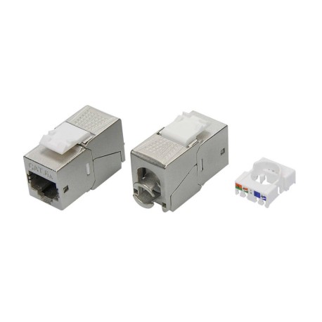 RNK6AF90TL | Модуль Keystone RJ45 CAT 6A экранированный (STP), 180 градусов, серебристый