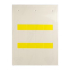 Маркировка самоламинирующаяся для кабелей и труб, Желтая