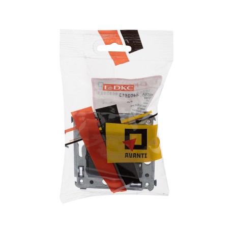 4402513 | Розетка TV проходная в стену, "Avanti", "Черный квадрат"-4