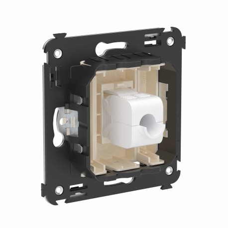 4405693 | Компьютерная розетка RJ-45 без шторки в стену, кат.6 одинарная, "Avanti", "Ванильная дымка"-2