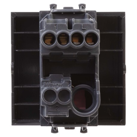 4412152 | Кнопка одноклавишная модульная, Avanti, Черный матовый, 2 модуля-2