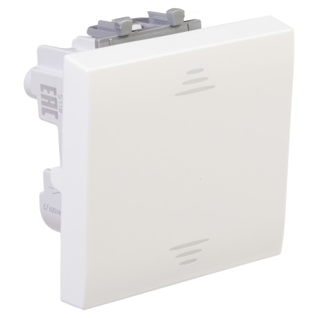 4400102 | Выключатель одноклавишный модульный, "Avanti", "Белое облако", 2 модуля-1