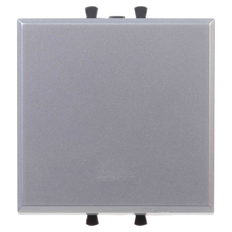 4404152 | Кнопка одноклавишная модульная, "Avanti", "Закаленная сталь", 2 модуля