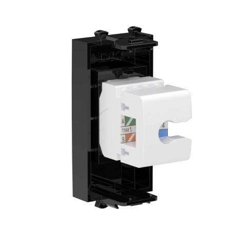 4402611 | Телефонная розетка RJ-12 без шторки модульная, "Avanti", "Черный квадрат", 1 модуль-2