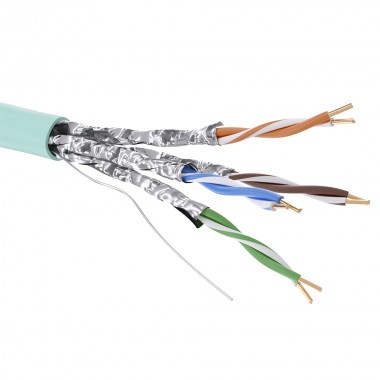 RN6AUFA01AQ | Кабель CAT 6А, U/FTP, нг(А)-HF, бухта 500м, аква