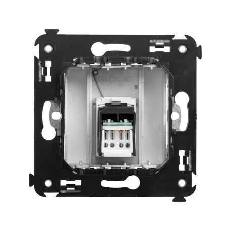 4404373 | Компьютерная розетка RJ-45 в стену, кат.6А одинарная, Avanti, Закаленная сталь-2