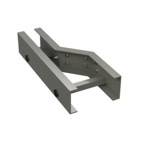 GLL15540R | Переходник левосторонний 500/400, H150, стеклопластик