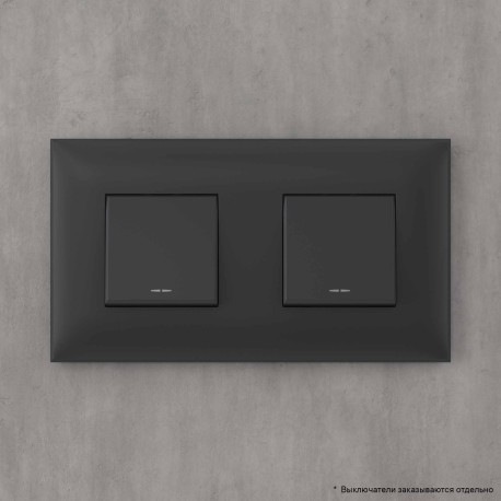 4412904 | Рамка Avanti, Черный матовый, 2 поста (4 мод.)-5