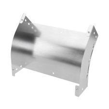 Угол вертикальный внешний 45° 500х80, 0.8мм (с метизами), нержавеющая сталь