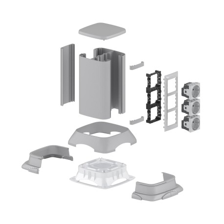 19524 | Миниколонна алюминиевая, 0.25м, цвет тем-2