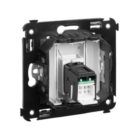 4404373 | Компьютерная розетка RJ-45 в стену, кат.6А одинарная, Avanti, Закаленная сталь-3