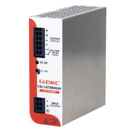 XCSL1072W024VAA | Источник питания "ECO POWER", однофазный, 72Вт, 3А, 24В