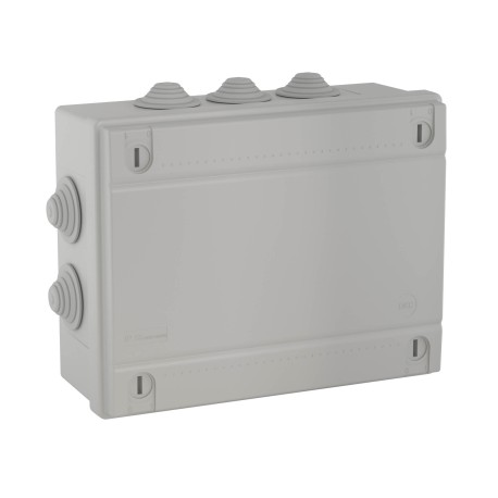 54201 | Коробка ответвит., с каб. вводами 2х40+6х32мм, IP55, 240х190х90мм