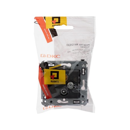 4412533 | Розетка TV-FM-SAT в стену, Avanti, Черный матовый-4