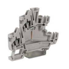 HCD.1/GR Двухуровневый проходной зажим с разъемами "мама"