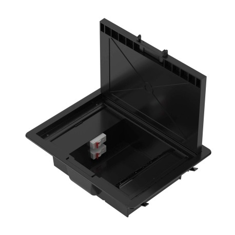 88012 | Лючок напольный 12 мод, черный RAL 9005-2