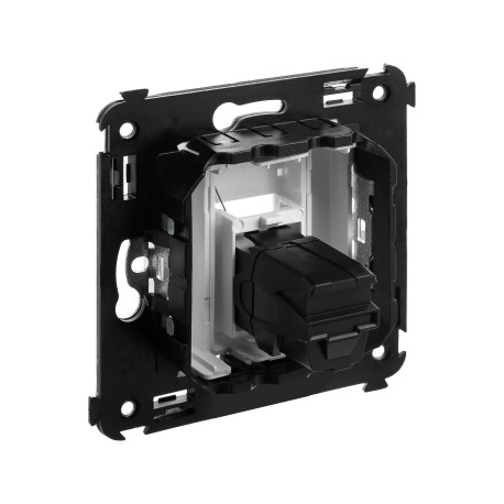 4400303 | USB 3.0 розетка одинарная в стену, тип А-А, Avanti, Белое облако-3