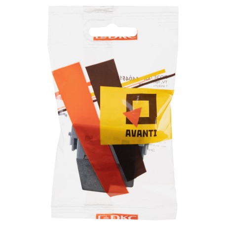 4404511 | Розетка ТВ проходная Закаленная сталь Avanti, 1 мод-4