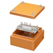 Коробка ответвительная FS стальная с гладкими стенками, 150х150х80мм, 5р, 10A, 6мм2, IP66