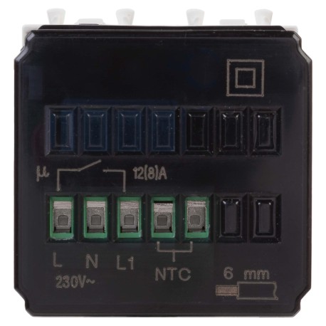 4400162 | Термостат модульный для теплых полов, "Avanti", "Белое облако", 2 модуля-2