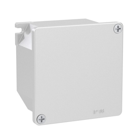 65300 | Коробка ответвительная алюминиевая окрашенная,IP66, RAL9006, 90х90х53мм-1