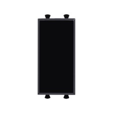 Заглушка модульная, "Avanti", "Черный квадрат", 1 модуль