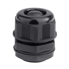 Кабельный ввод IP68, M25, с мембраной, черный, для кабеля d.13-18mm