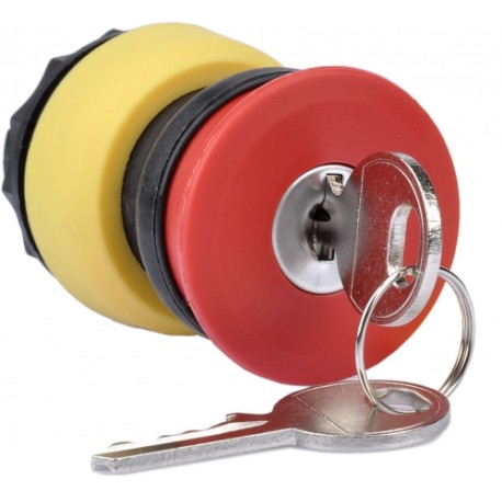 2361.0901.611.00 | Взрывозащищенная насадка-грибовидная. аварийная кнопка с ключом. Положение фиксирующего паза 270°