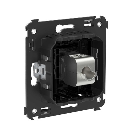 4402763 | Компьютерная розетка RJ-45 без шторки в стену, кат.5e одинарная экранированная, "Avanti", "Черный квадрат"-2