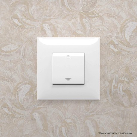 4400103 | Выключатель одноклавишный в стену, "Avanti", "Белое облако"-5