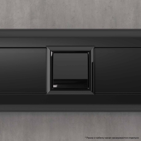 4402982 | Вывод кабеля модульный "Avanti", "Черный квадрат", 2 модуля-5